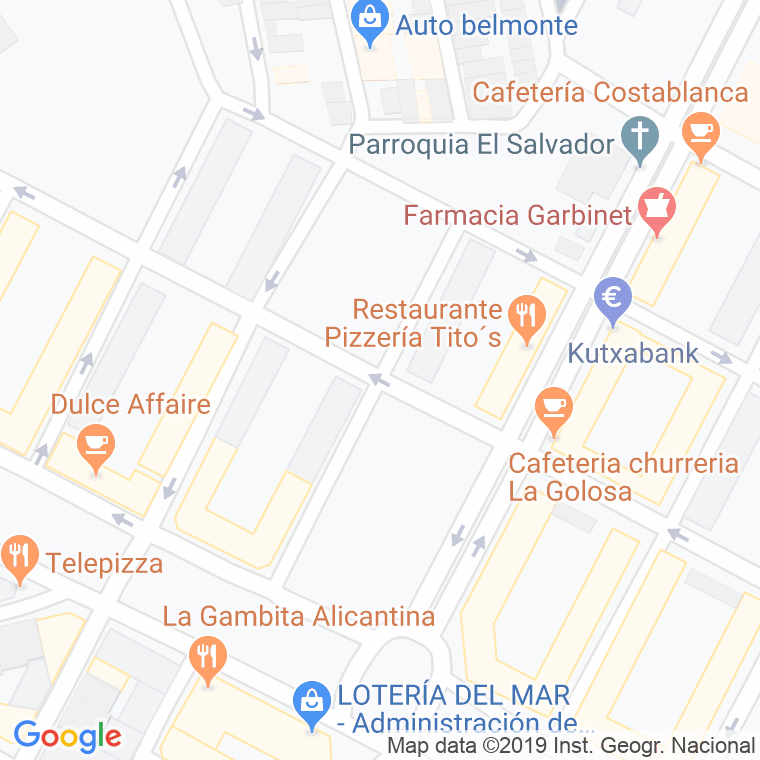 Código Postal calle Doctor Federico Manero en Alacant/Alicante