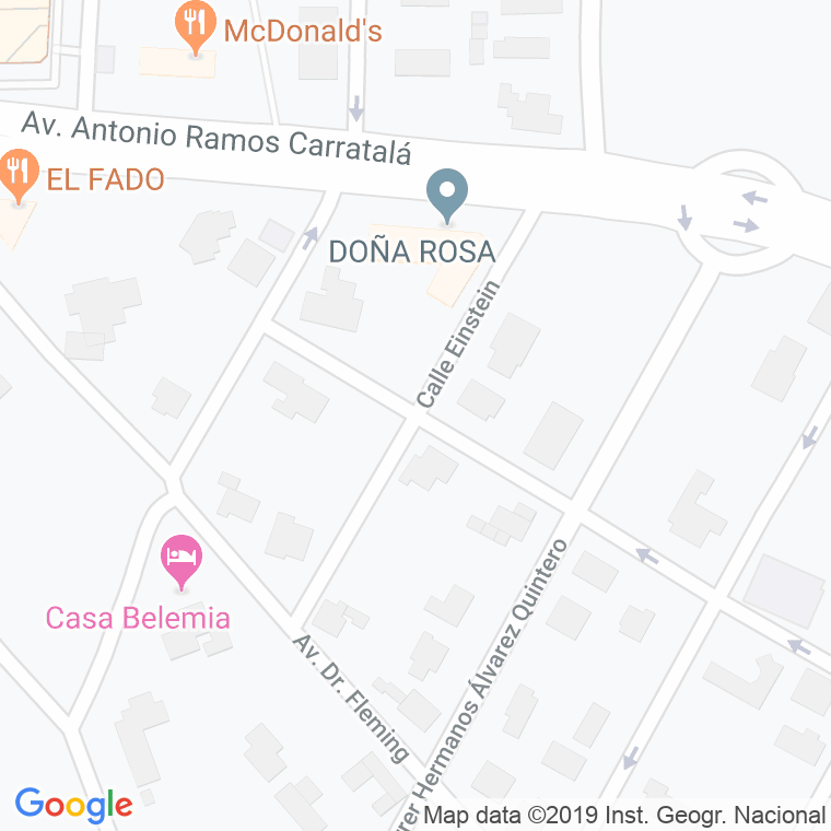 Código Postal calle Einstein en Alacant/Alicante