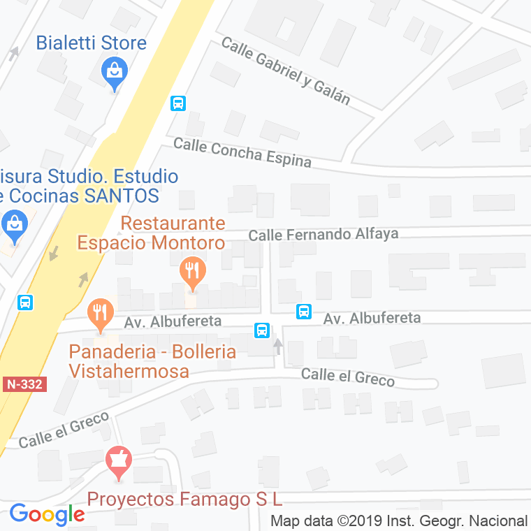 Código Postal calle Baritono Gaspar Rodrigo en Alacant/Alicante