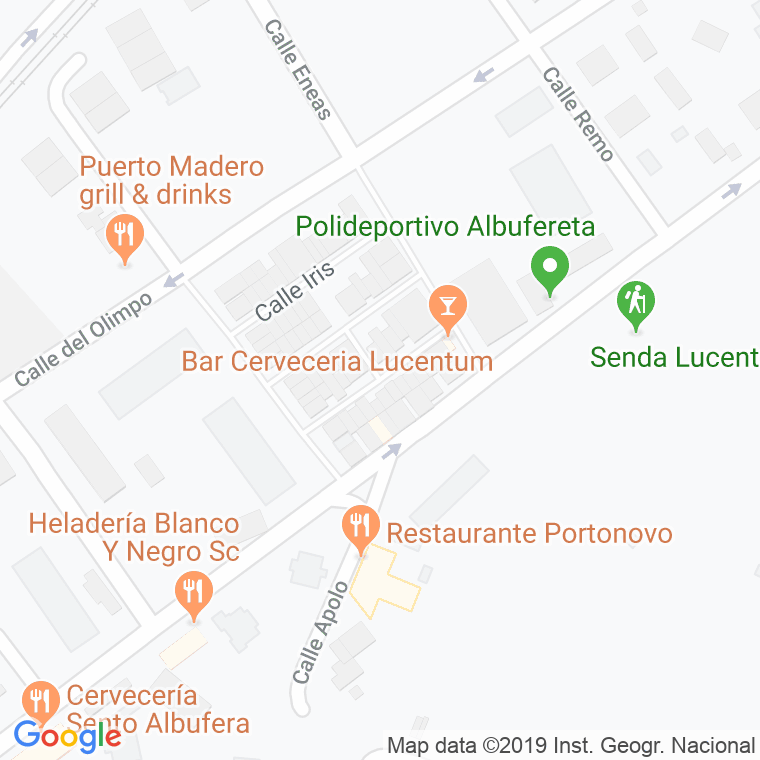 Código Postal calle Casandra en Alacant/Alicante