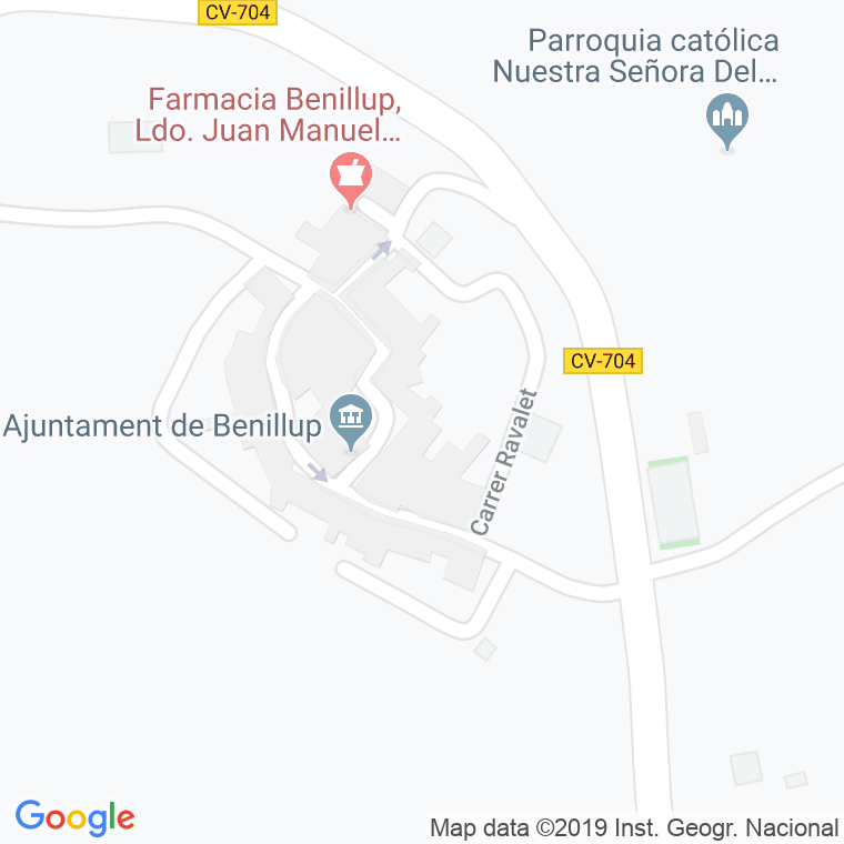 Código Postal calle Benillup en Elx/Elche