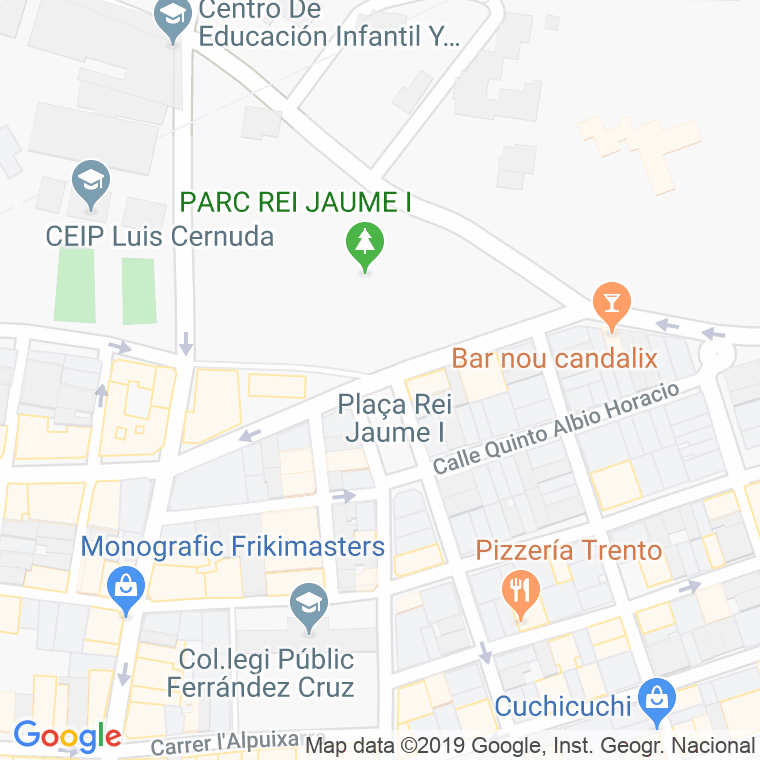 Código Postal calle Luis Gonzaga Llorente en Elx/Elche
