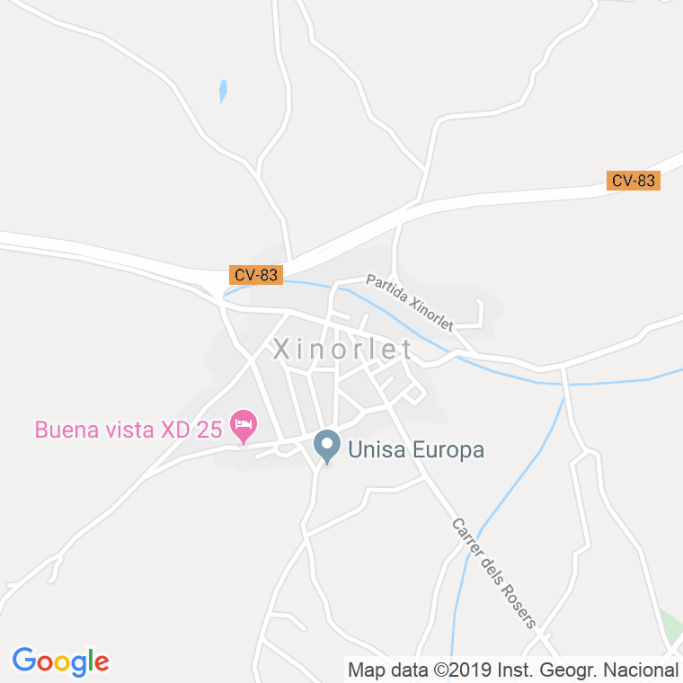 Código Postal calle Chinorlet en Elx/Elche
