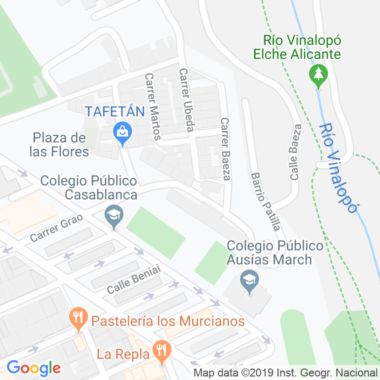 Código Postal calle Ferriol en Elx/Elche