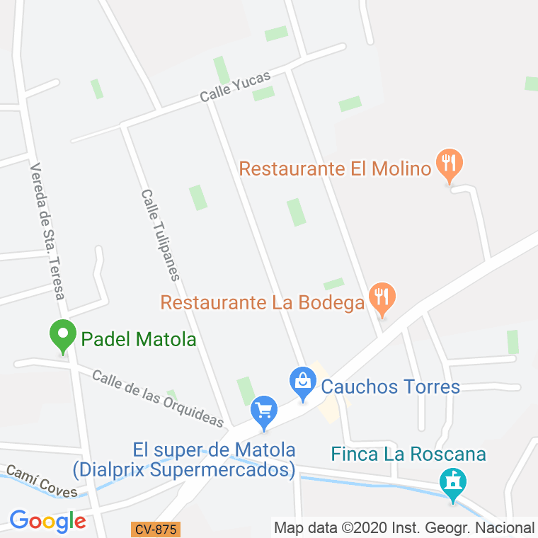 Código Postal calle Alamos en Elx/Elche