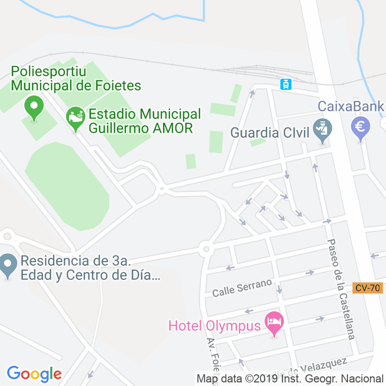 Código Postal calle Ciudad Deportiva, avenida en Benidorm