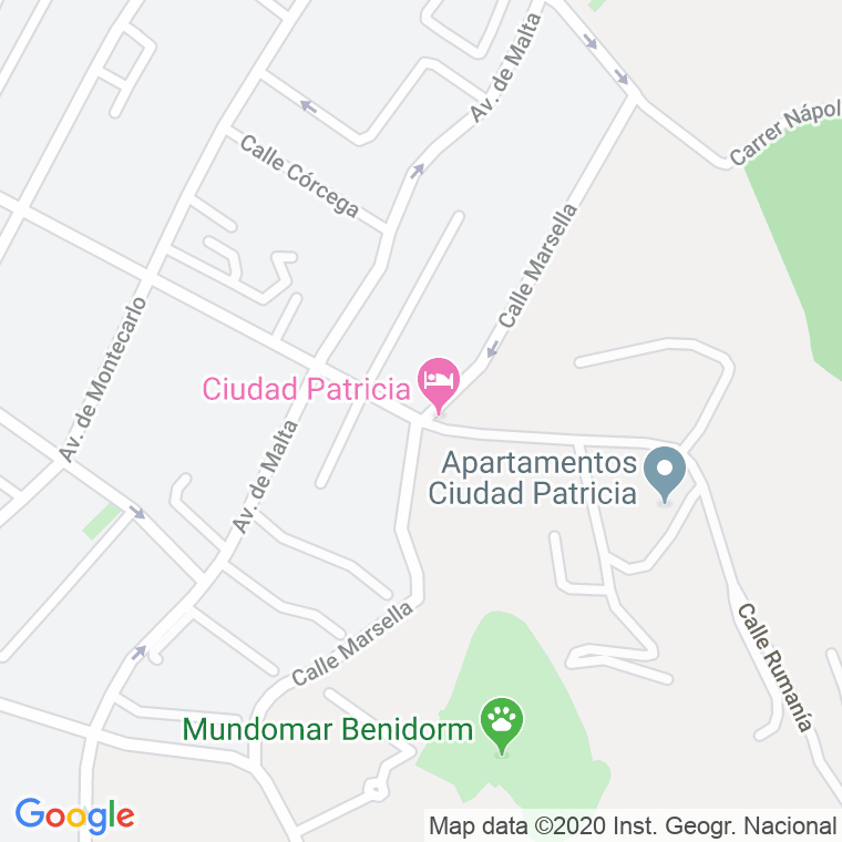 Código Postal calle Marsella en Benidorm