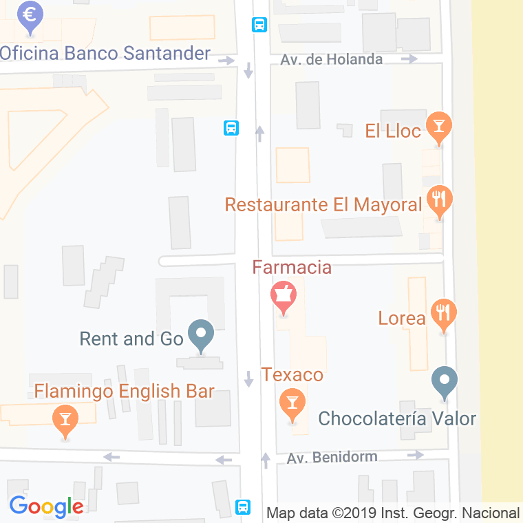 Código Postal calle Peñon De Ifach en Alacant/Alicante