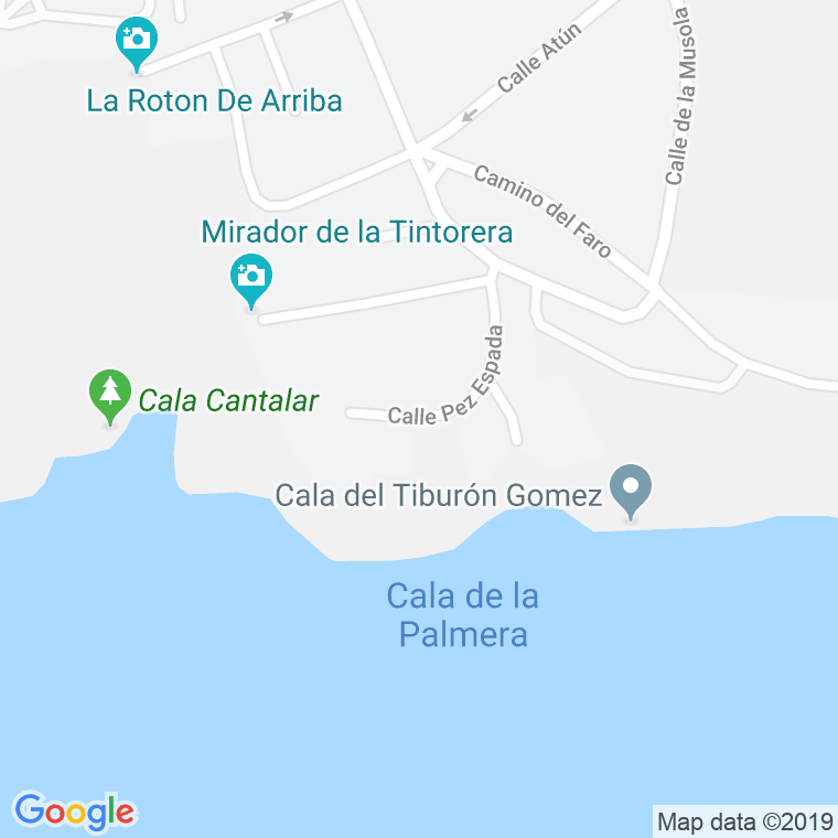 Código Postal calle Pez Espada en Alacant/Alicante