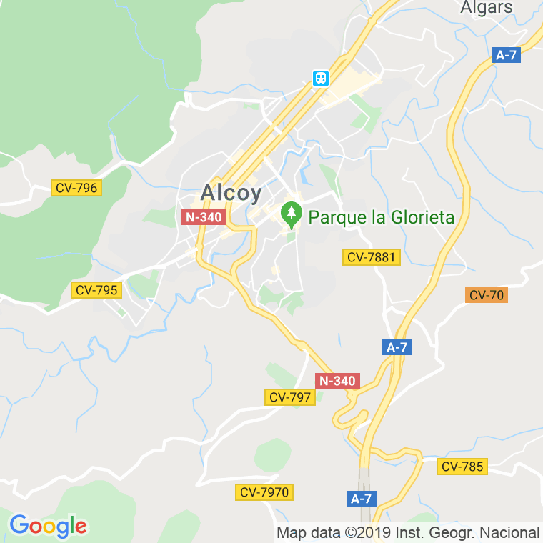Código Postal calle España en Alcoi/Alcoy