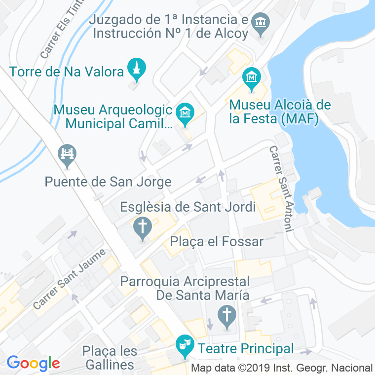 Código Postal calle Sant Antoni en Alcoi/Alcoy