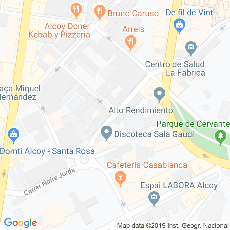Código Postal calle Salvador Allende en Alcoi/Alcoy