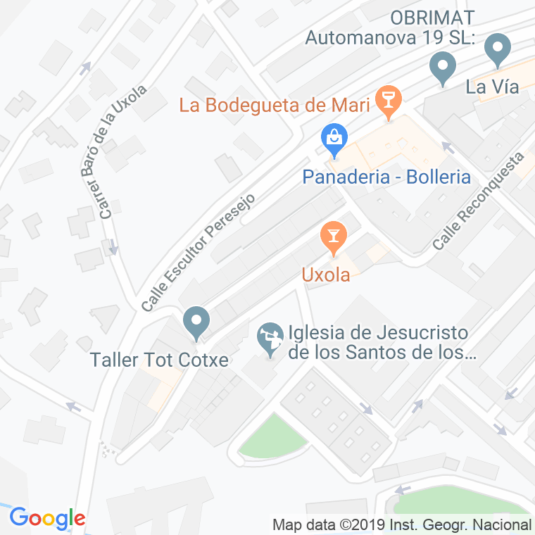 Código Postal calle Sant Cristofol en Alcoi/Alcoy