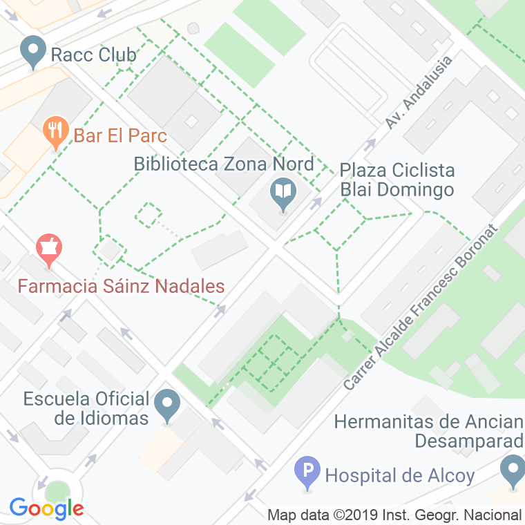 Código Postal calle Andalusia, D', avinguda en Alcoi/Alcoy