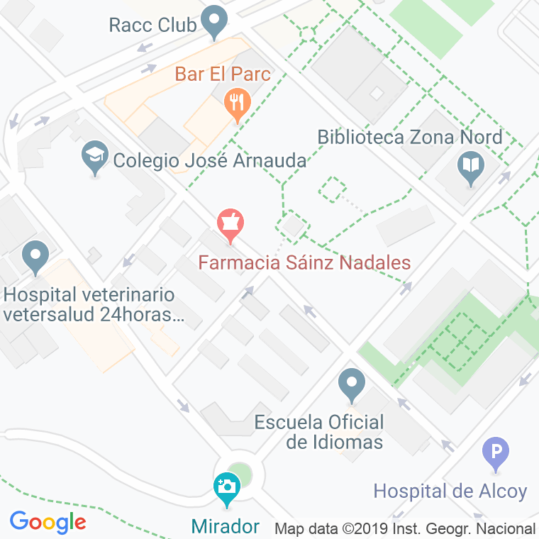 Código Postal calle Escultor Ridaura en Alcoi/Alcoy
