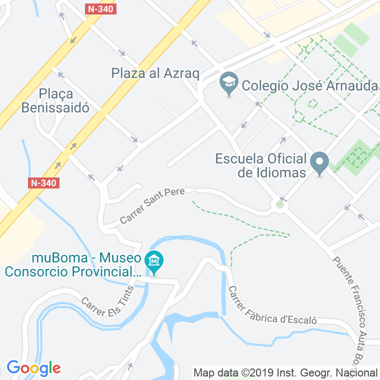 Código Postal calle Sant Pere en Alcoi/Alcoy