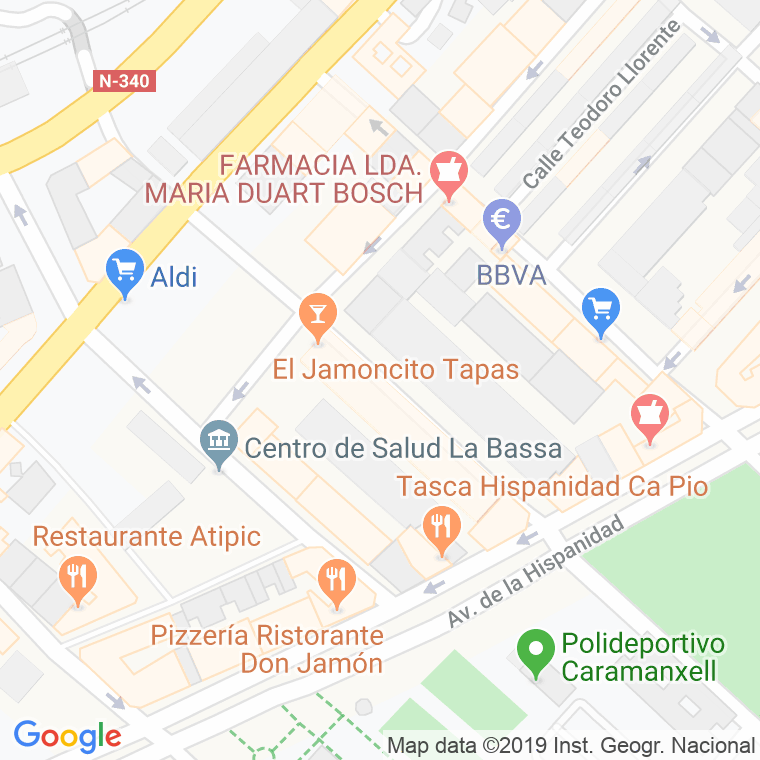 Código Postal calle Terrasa en Alcoi/Alcoy