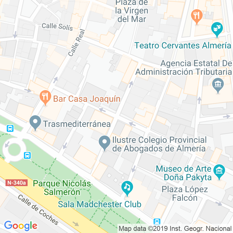 Código Postal calle Alvarez De Castro   (Impares Del 1 Al 15)  (Pares Del 2 Al 18) en Almería