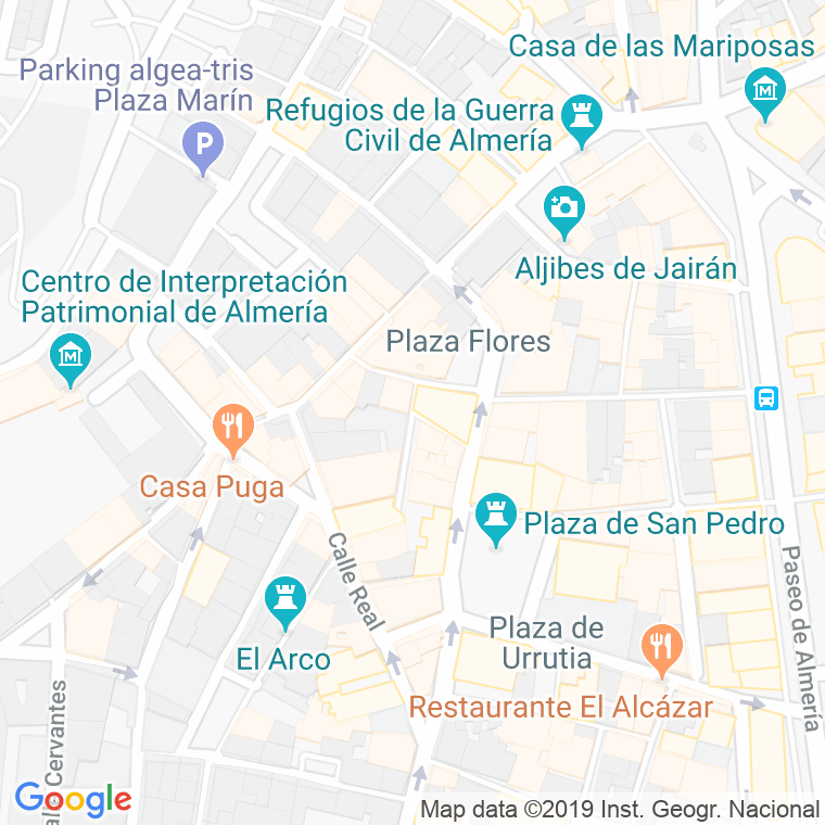 Código Postal calle Pelayo en Almería