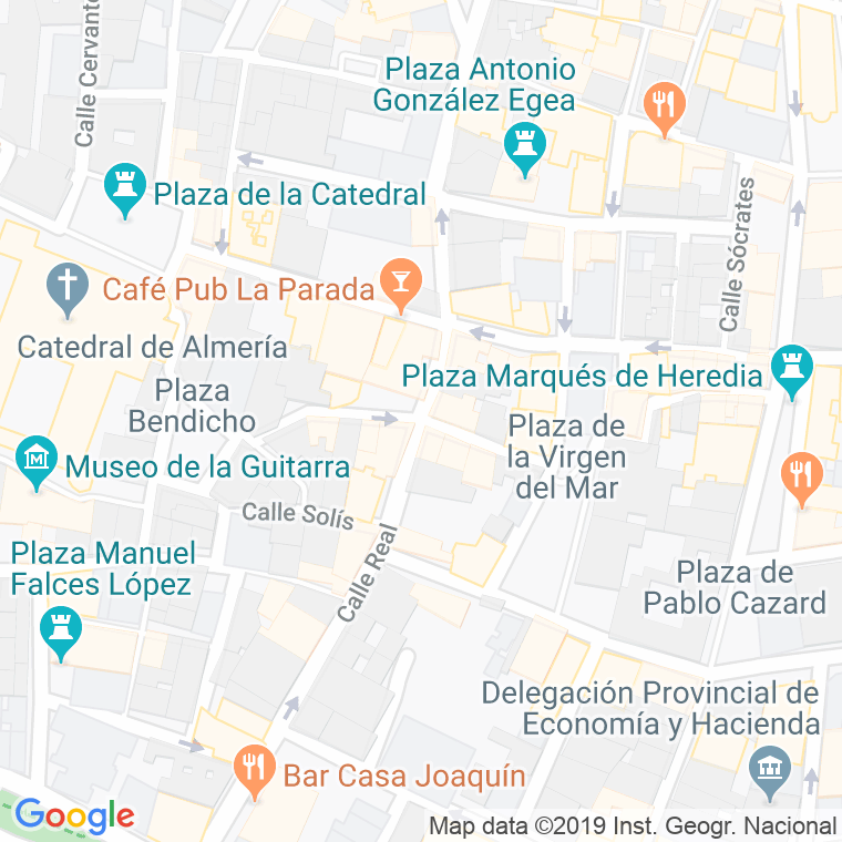 Código Postal calle Seneca en Almería