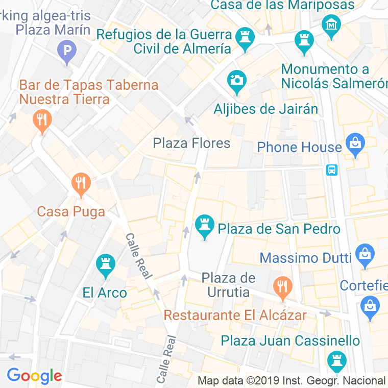 Código Postal calle Torres en Almería