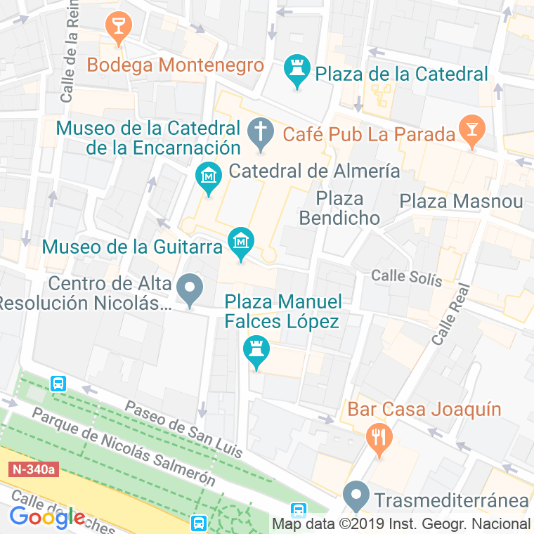 Código Postal calle Beato Diego Ventaja, De, rotonda en Almería