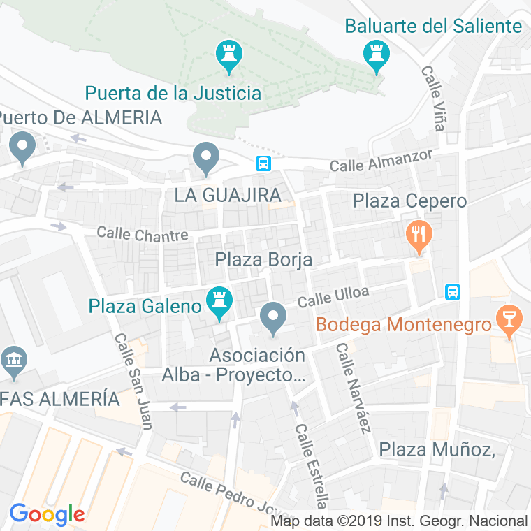 Código Postal calle Borja, plaza en Almería