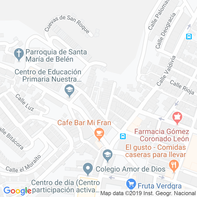 Código Postal calle Capitana en Almería