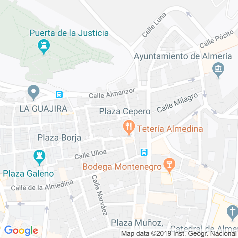 Código Postal calle Cepero en Almería