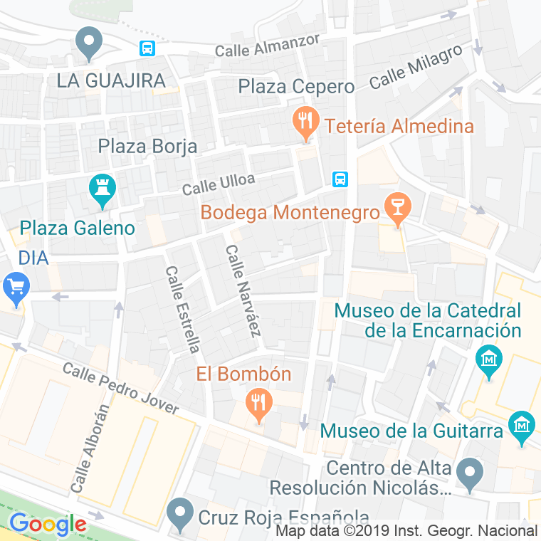 Código Postal calle Cespedes en Almería
