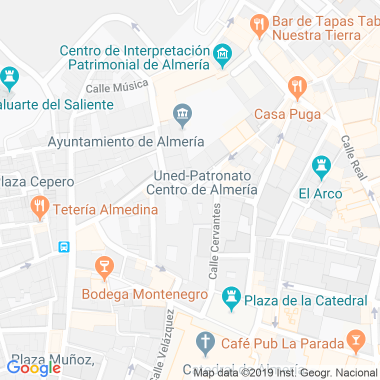 Código Postal calle Administracion Vieja, plaza en Almería