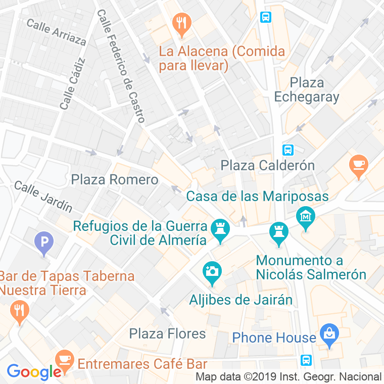 Código Postal calle Carmen, Del, plaza en Almería
