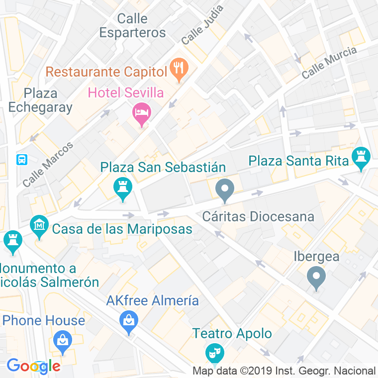 Código Postal calle Albondoque en Almería