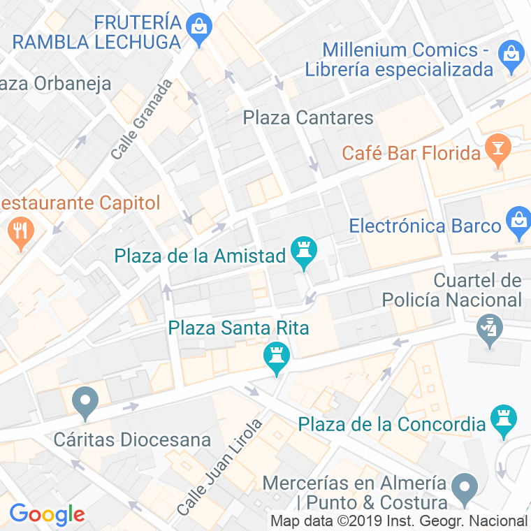 Código Postal calle Amapola en Almería