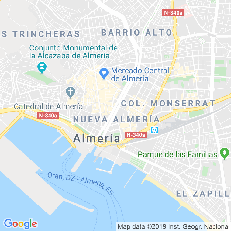 Código Postal calle Colon   (Impares Del 1 Al Final)  (Pares Del 2 Al Final) en Almería
