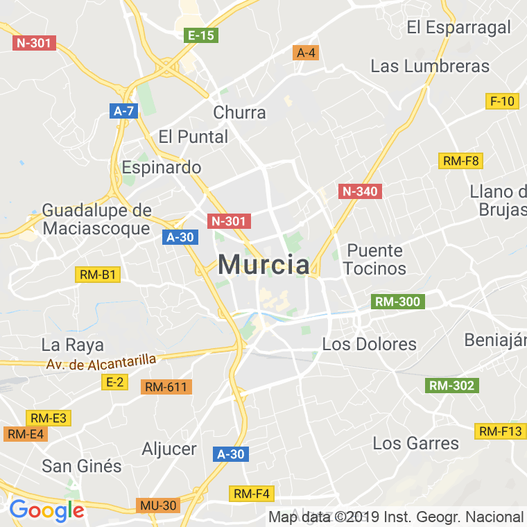Código Postal calle Murcia   (Impares Del 1 Al Final)  (Pares Del 2 Al Final) en Almería