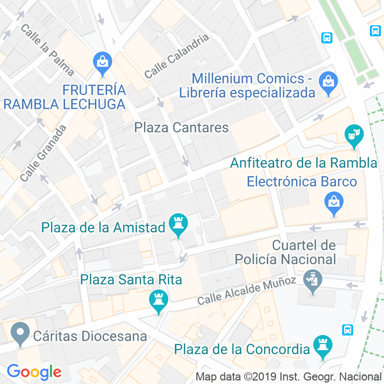 Código Postal calle Olvido en Almería