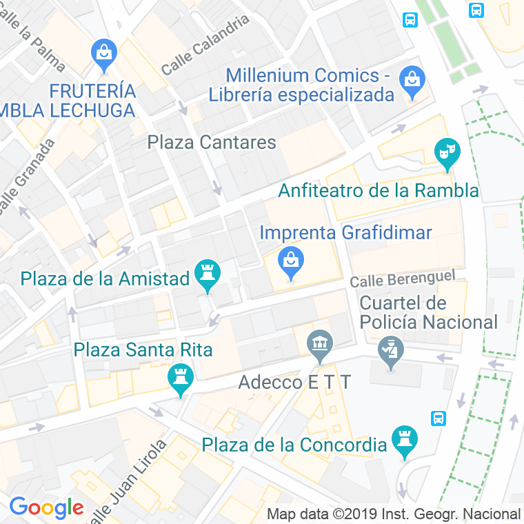 Código Postal calle Pato en Almería