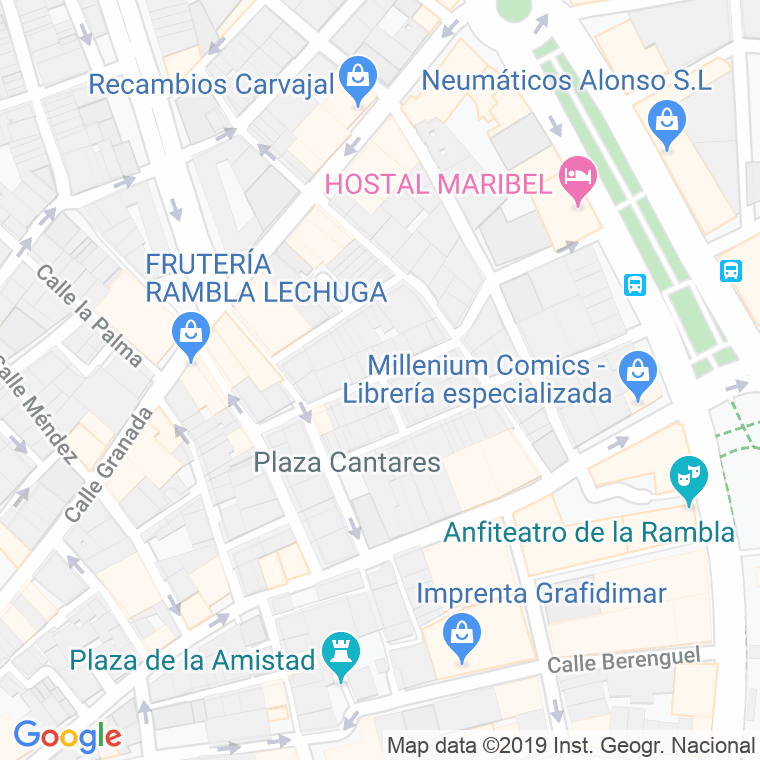 Código Postal calle Serafin en Almería