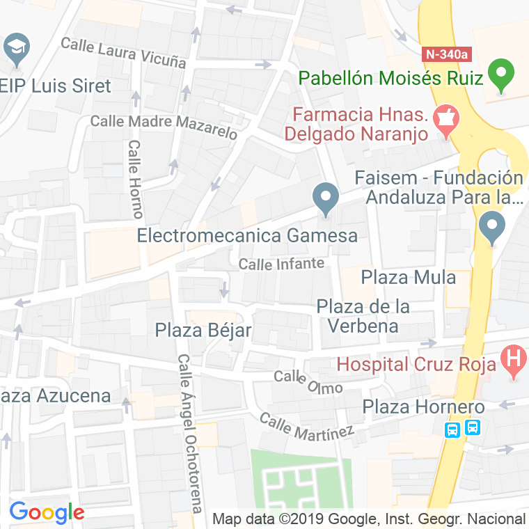 Código Postal calle Engendro, plaza en Almería