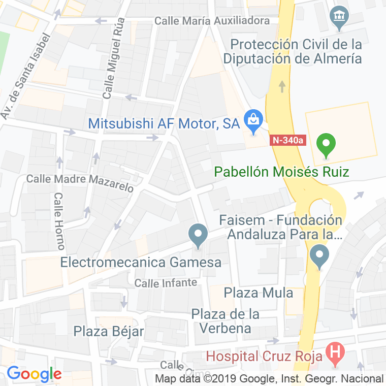 Código Postal calle Millares en Almería
