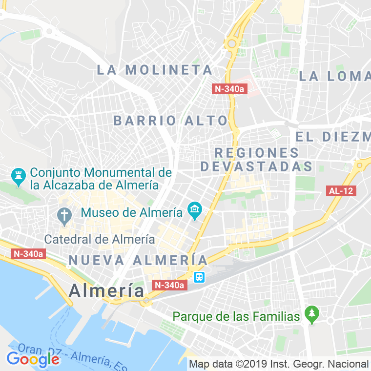 Código Postal calle Molino en Almería