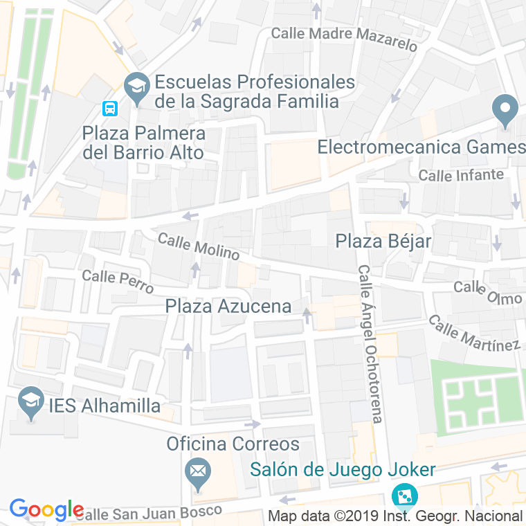Código Postal calle Molino, plaza en Almería