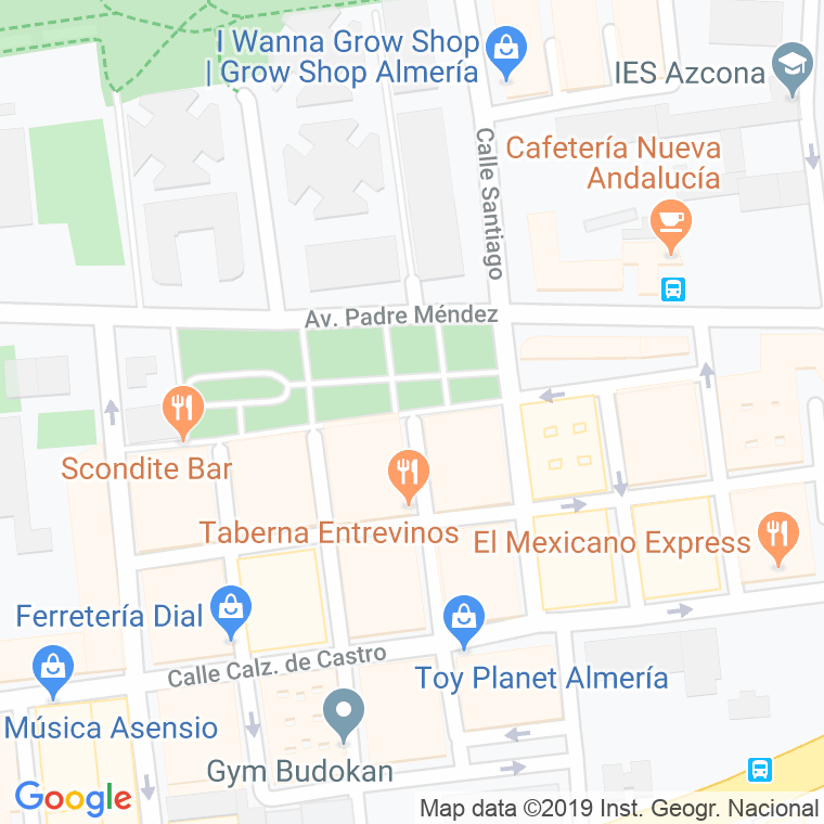 Código Postal calle Gil Vicente en Almería