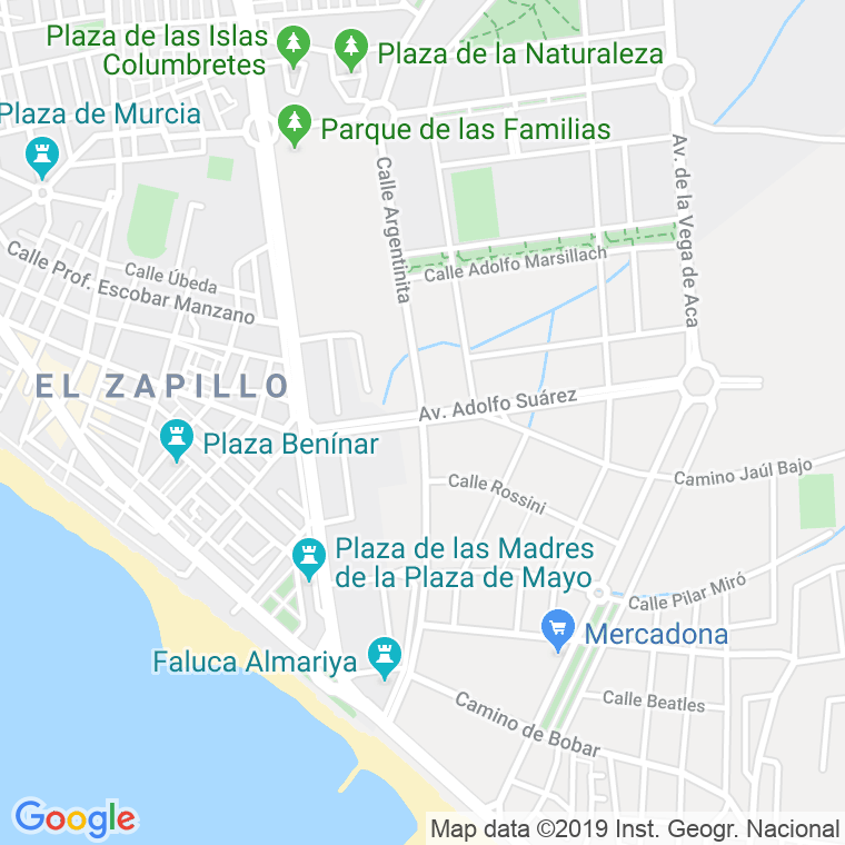 Código Postal calle Argentinita en Almería