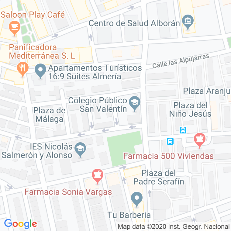 Código Postal calle Batalla De Brunete en Almería