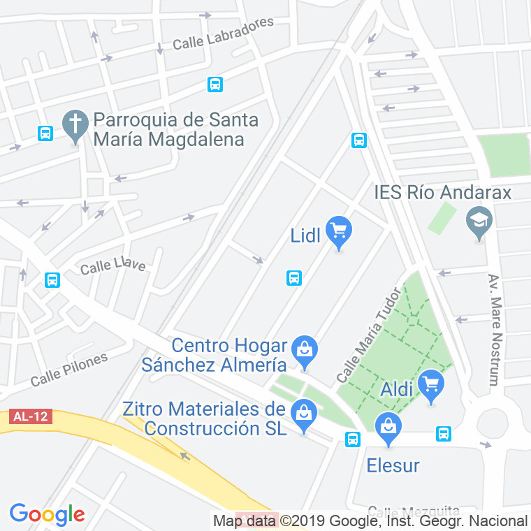 Código Postal calle Ana Frank en Almería
