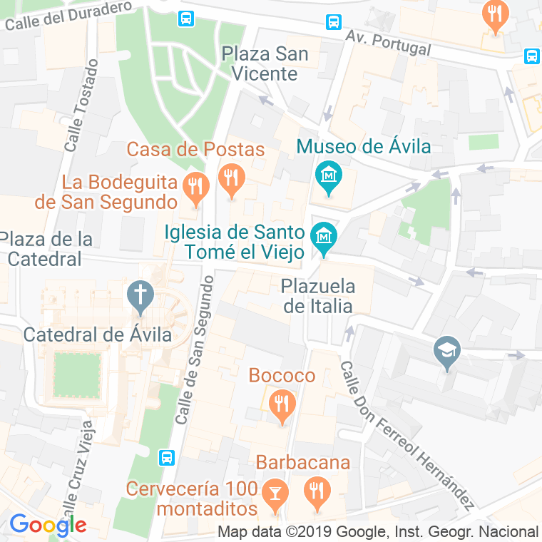 Código Postal calle Leales, Los en Ávila