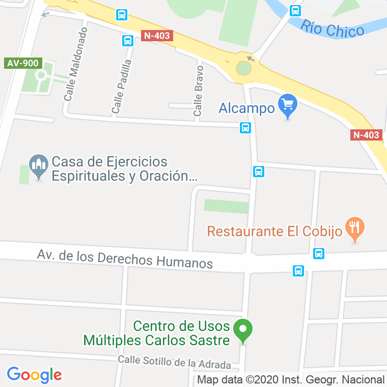 Código Postal calle Pote De Avila, Del en Ávila