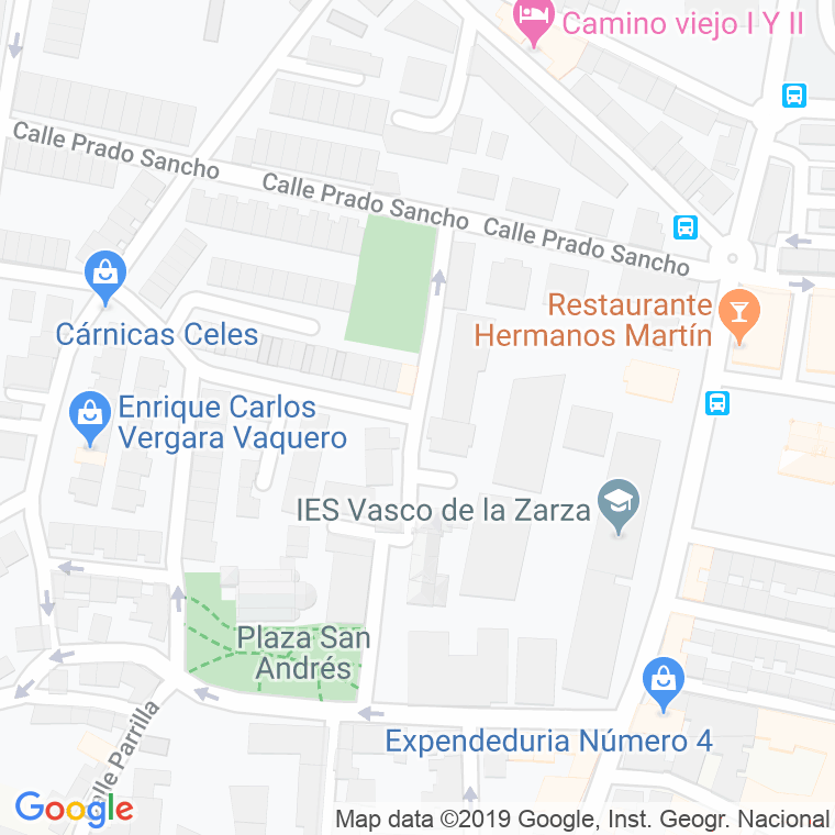 Código Postal calle Huerta De San Andres en Ávila